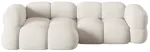 Nurgadiivan Cosmopolitan Design Loretto Sorella 03, beige melange v., vasak, 147 x 250 cm x 68 cm