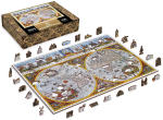 Puidust pusle Wooden City Map of Nova Terrarum, 51.9 cm x 37.5 cm, 1010 tk, mitmev&auml;rviline