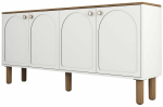 Konsoollaud Kalune Design Bohem 848, valge v., 35 cm x 180 cm x 84 cm