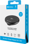 Juhtmevaba laadija Sandberg 441-61, USB Type C/Qi Wireless, must v., 15 W