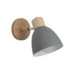 Valgusti seinale CristalRecord Nami, E27, 1 x 20 W, hall v. / pruun v.