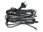 Pistikuga juhe Zamel, 5 m, 250 V, must v.