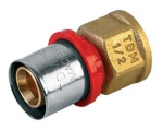 Adapter TDM Brass 1635, 16mm x 1/2", messing