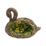 Aiakuju "Luik" NFY19027B-47, 47 cm x 17 cm x 38.5 cm, pruun/mitmev&auml;rviline