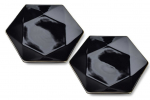 Taldrik serveerimine Mondex Ralph, 24.5 cm x 21 cm x 2 cm, must