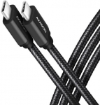 Kaabel Axagon BUCM3-CM20AB Gen 1, 2 x USB-C, 200 cm, must