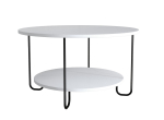 Kohvilaud Kalune Design Corro Coffee, valge v., 80 cm x 80 cm x 45 cm