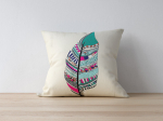 Dekoratiivpadjap&uuml;&uuml;r Mioli Decor 1053, valge/mitmev&auml;rviline, 43 cm x 43 cm