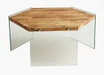 Kohvilaud Kalune Design Hexagon S304, pruun v., 80 cm x 70 cm x 35 cm