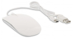Juhtmega arvutihiir LMP Easy Mouse USB-C LMP-EMUSBC, usb-a/usb-c, valge v.