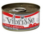Kassi m&auml;rgtoit Croci Vibrisse Natural Tuna and Shrimp, tuunikala/krevetid, 0.07 kg