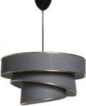 Valgusti rippuv Opviq Couper 390FLH1688, E27, 1 x 60 W, must v.