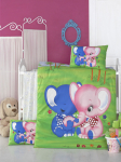 Laste voodipesukomplekt Mijolnir Elephant 121VCT2021, mitmev&auml;rviline, 100 x 150 cm