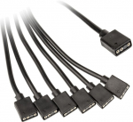Kaabel Kolink ARGB 1-6 Splitter ARGB 3-pin, 6 x ARGB 3-pin, 0.3 m, must