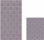 Vannitoamattide komplekt Foutastic 510605, eriv&auml;rviline/beež, 150 cm x 60 cm