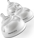Komplekt Nanobebe Transition Bottle, 150 ml, 0 kuud, hall v.