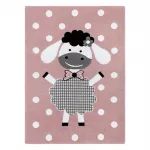 Vaip sise Hakano Tinies Dolly, valge v./roosa v., 190 cm x 140 cm
