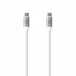 Kaabel Forever, 2 x USB Type C, 120 cm, valge v., 20 W