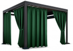 Paviljoni kardin, 155 cm x 200 cm, tumeroheline v.