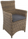 Aiatool Patio Arlette, pruun/hall, 69 cm x 62.5 cm x 91 cm