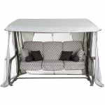Aiakiik Patio Venezia Lux, valge v./hall v., 221 cm x 143 cm x 173 cm
