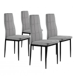 Toolide komplekt ModernHome DC860-4, matt, helehall v., 42 cm x 42 cm x 98 cm, 4 tk