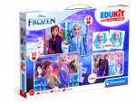 Pusle 2in1 Clementoni Edukit Frozen, 24 cm x 17 cm, 84 tk, mitmev&auml;rviline