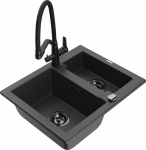 K&ouml;&ouml;givalamu koos kraaniga Mexen Carlos, vaik/graniit, 58.2 cm x 47.5 cm x 17.7 cm, graniit