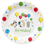 &Uuml;hekordne taldrik PAW Balloons, &Oslash; 23 cm, 8 tk
