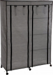Riidekapp 5five Simply Smart, must v./hall v., 118 cm x 48 cm x 168 cm