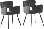 Toolide komplekt Beliani Sanilac, matt, tumehall v., 44 cm x 52 cm x 75 cm, 2 tk