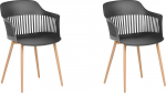 Toolide komplekt Beliani Bereca, matt, must v., 54 cm x 57 cm x 81 cm, 2 tk