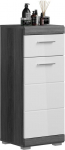 Eraldi seisev vannitoakapp MC Akcent Scout, valge v./hall v., 31 cm x 37 cm x 88 cm