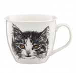 Tass Ambition Cat Wild, valge v./must v., 0.55 l