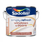 V&auml;rv, akendele/ustele Sadolin Simply Refresh, poolmatt, 2.5 l, valge