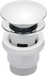 Sifoonikomplekt "click-clack" kaanega vannitoavalamu jaoks/bideesegisti Deante NHC_010P, 66 mm, click clack-funktsioon, kroom