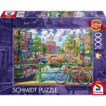 Pusle Schmidt Amsterdam Canal Magic, 49.3 cm x 69.3 cm, 1000 tk, mitmev&auml;rviline