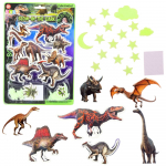 Seinakleebis, dinosaurus Lean Toys Glow In The Dark, mitmev&auml;rviline