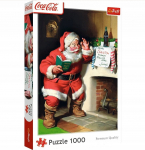 Pusle Trefl Coca-Cola Santa By The Fireplace, 68.3 cm x 48 cm, 1000 tk, mitmev&auml;rviline