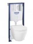 WC-pott, seinapealne Grohe EuroCeramic Triple Vortex,, kaanega, 500 mm x 544 mm