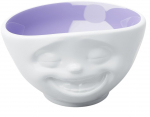 Kauss FiftyEight Tassen Smiling, valge v./violetne v., 15 cm, 0.5 l