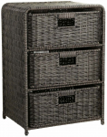 &Ouml;&ouml;kapp Home4you Basile 88924, tumepruun v., 56 cm x 40 cm x 30 cm