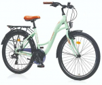Jalgratas linna- Corelli Glowie V TopVelo Shimano, 28 ", S raam, roheline v.