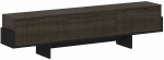 TV-kapp Kalune Design Hege, must v./p&auml;hklipuu v., 30 cm x 180 cm x 44.6 cm