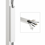 Kaablihoidja Desktronic Magnetic, 370 x 50 mm, valge v.
