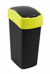 Pr&uuml;gikast Keter Flip, must v./kollane v., 45 l, 46 cm x 29.4 cm