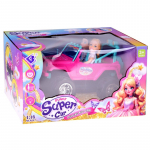 Nukk aksessuaaridega Funny Super Car RC0734, 12 cm, mitmev&auml;rviline