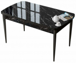 S&ouml;&ouml;gilaud pikendatav Kalune Design Zen, must v./marmor v., 132 - 170 cm x 80 cm x 78 cm