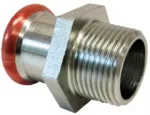 Pressitud &uuml;hendus Assotherm redukcinė, MM, 1/2 tolli - v&auml;liskeere, &Oslash;15 mm