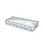 Riiete kott Ordinett 126034002, 100 cm x 45 cm, tekstiil/pol&uuml;prop&uuml;leen (pp), sinine v./valge v.